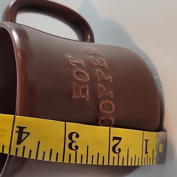 STARBUCKS 2010 Brown HOT COFFEE embossed Mug - Picture 7 of 12